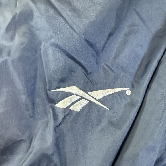 Vintage 90s Reebok Full Zip Windbreaker Jacket Size 2XL XXL Men’s Blue/White - Picture 2 of 6
